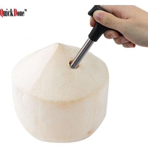 QuickDone Stainless Steel Coconut Opener Coco Water Punch Tap Driller Cut Hole Tool Kitchen Fruit Openers Accessory AKC6205