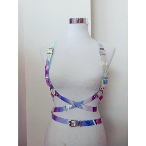 Seat Belt PVC Sexy Underwear Chest Belt Leather Seat Belt Function Leather Adjustable Sexy Tight Chest Belt Unisex