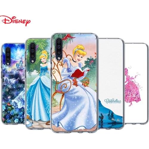 Silicone Cover Disney Cinderella Princess For Samsung Galaxy A90 A80 A70 A70S A60 A50 A40 A30S A20S A20E A10 A10E Phone Case