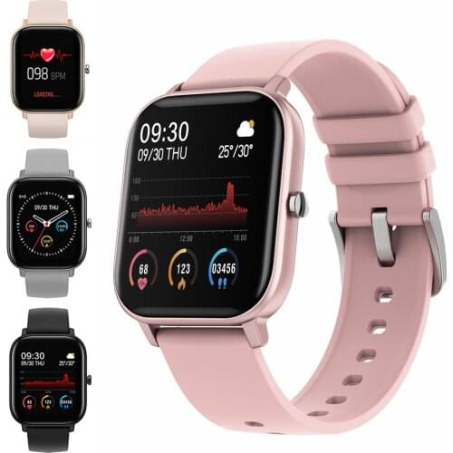 P8 Smart Watch Men Women 1.4inch Full Touch Fitness Tracker Heart Rate Monitoring Sports Smartwatch for Xiaomi Huawei Phone