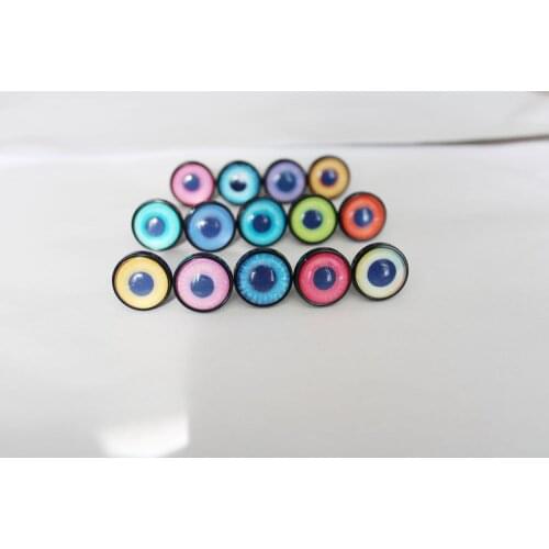 New design 20pcs/lot 14mm 17mm 22mm glass safety toy eyes with soft washer for doll Crochet wool doll BJD--style option