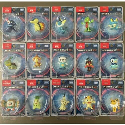Pokemon Piplup Mew Turtwig Little Firefox Pikachu Lucario Mime Jr. Cute Pokemon MC Action Figure Model Toys