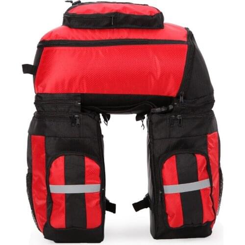 70L MTB Bicycle Carrier Bag Rear Rack Bike Trunk Bag Luggage Pannier Back Seat Double Side Cycling Bycicle Bag Durable Travel