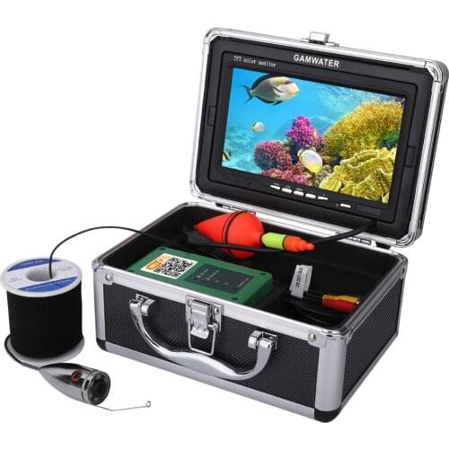 GAMWATER 7" Inch Color Monitor 15M 20M 30M 50M1000tvl Underwater Fishing Video Camera Kit ,Supports Video Record and Take Photo