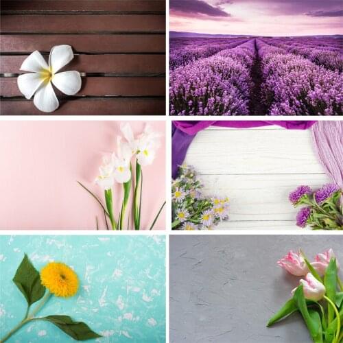 Vinyl Custom Photography Backdrops Prop Flower and Wooden Planks Theme Photo Studio Background 191024ST-0001