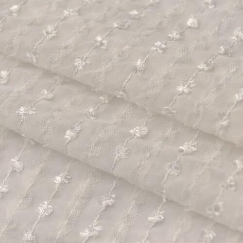 French Style Small Fresh Hair Broken Jacquard Chiffon Mori Blouse Dress Hanfu Curtain Cover Fabric Handmade Diy Fabric