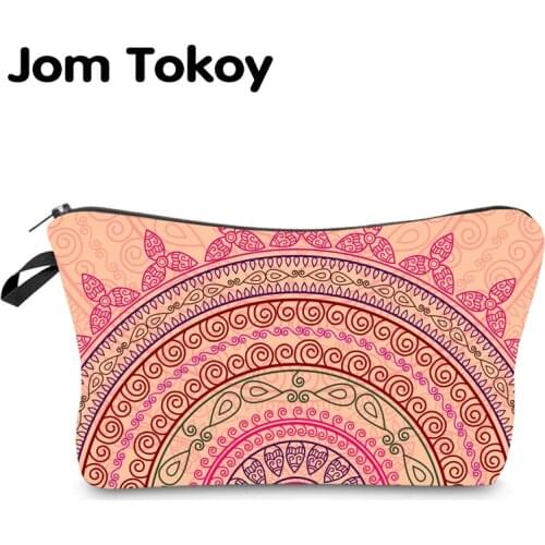Jom Tokoy Water Resistant Makeup bag Printing Mandala Cosmetic Bag Organizer Bag Women Multifunction Beauty Bag hzb978