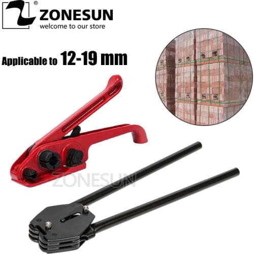 ZONESUN 9-19mm Manual Plastic Strapping Tools Manual Polyester Strapping Tool Manual Strap Packing Tool
