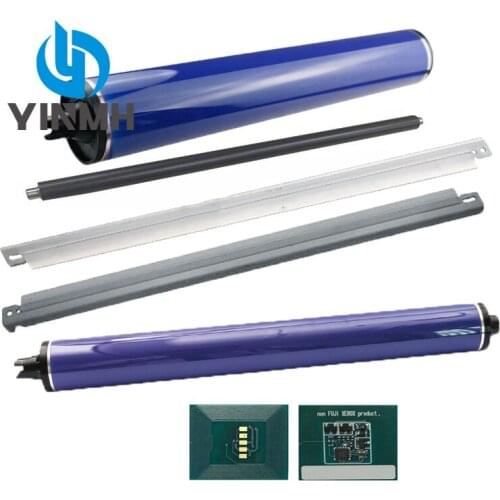 1Set PCR Primary Charge Roller+013R00663 013R00664 drum chip+ Cleaning Blade+OPC Drum for Xerox dc 240 250 242 252 260 550 560