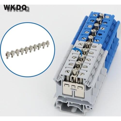 1Pc FBI10-12 Wiring Jumpers For UK16 UIK16 UK10-DREHSI Connector FBI 10-12 DIN Rail UK Terminal Block Accessories Fixed Bridge