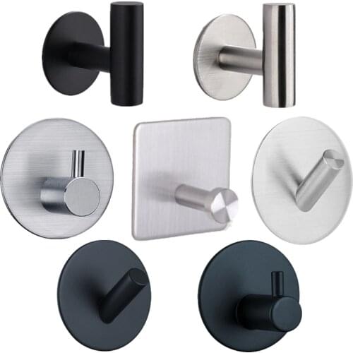 1Pcs Stainless Steel Silver Bathroom Hardware Set Towel Rack Toilet Paper Holder Towel Bar Hook Bathroom Accessories