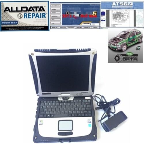 2020 hot sale 1TB HDD Alldata Laptop alldata 10.53 Mitchel.l OD repair software ATSG Vivid Workshop data installed in CF19