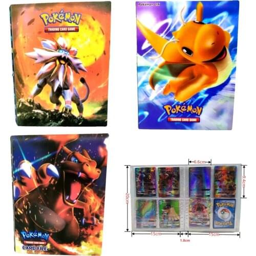 240Pcs Pokemon Cards Album Book Cool Anime Card Collectors Game Trade GX EX Card BOX Top Loaded List Toys Gift for Children