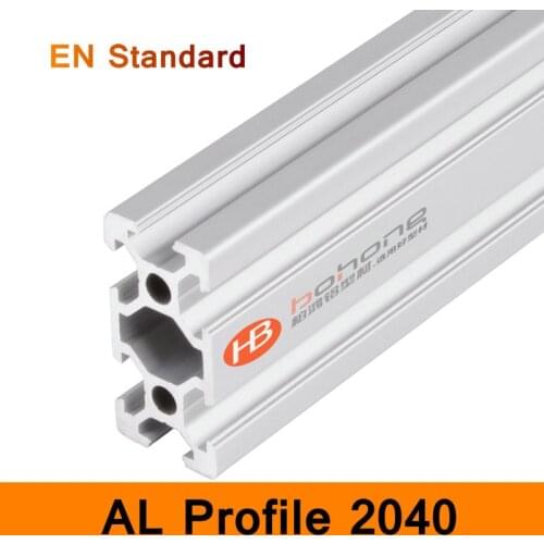 2040 Aluminium Profile EN Standard 6063 Brackets for DIY Bracket Table Holder AL Aluminum Shape 200-500mm Customized Slot Rail