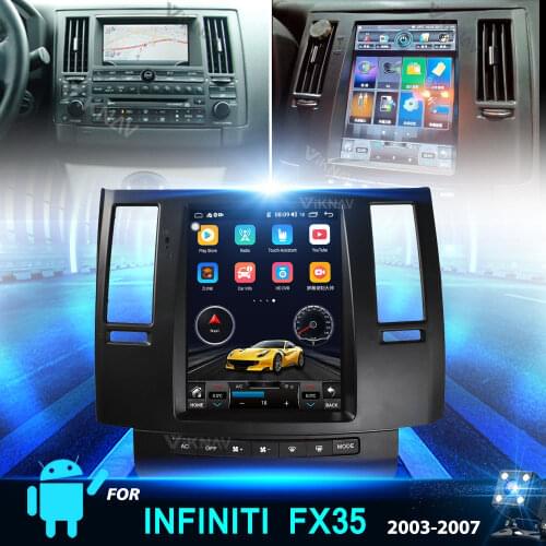 Android 10.0 Tesla style car radio For Infiniti FX35 2003-2007 car stereo autoradio multimedia player GPS navigation video