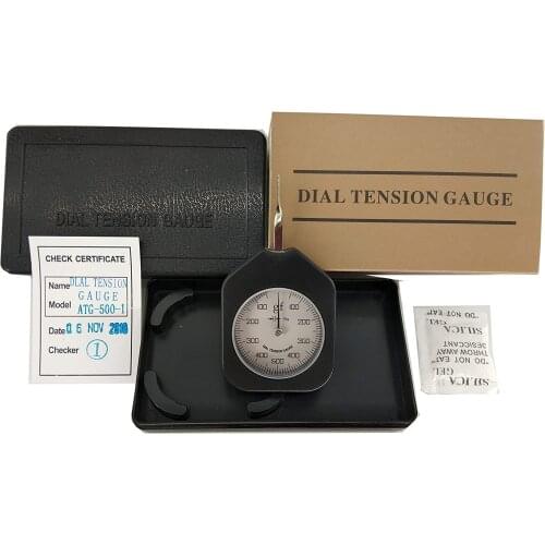 Dial Analog Tension Meter Force with Single Pointer Tensiometer Range 500G