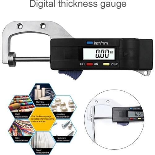 0.01mm Mini Digital Thickness Gauge Metal Thickness Gauge Diameter Ruler Caliper Meter Carbon Fiber Composite Width Measure Tool