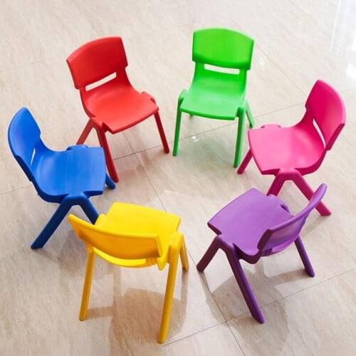 Wholesale 26cm Seat height Childrens Kindergarten chair Kids Safety back-rest chair Thicken small stool