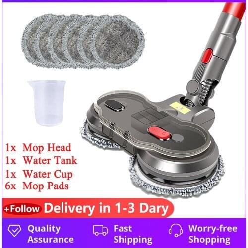 Electric Wet Dry Mopping Head for Dyson V7 V8 V10 V11 Replaceable Parts with Water Tank Mop Head Mop Pads Water Cup
