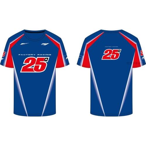 Summer Motorcycle For Yamaha Quick dry Breathable Men Blue T Shirt Ractory Racing Team Motocross Clothing Riding T-Shirt