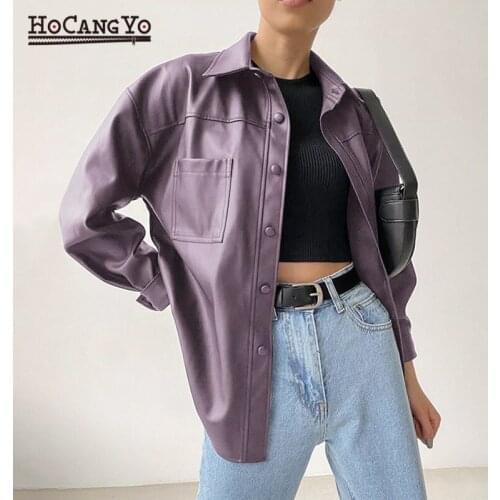 HOCANGYO Women's Leather Jackets