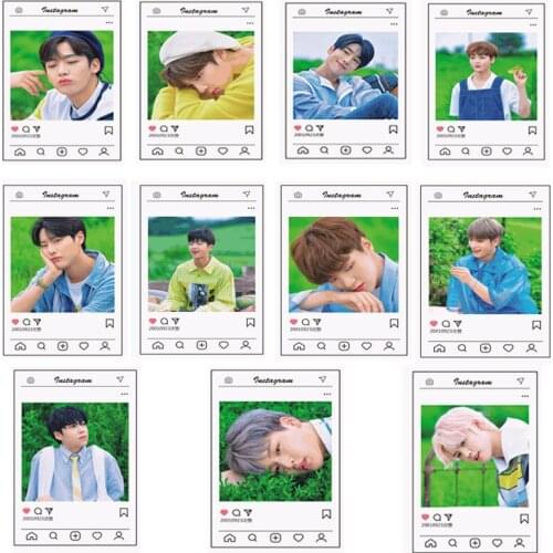 KPOP X1 Produce X 101 X ONE Combination New Album QUANTUM LEAP Through Card Postcard Ins ClearTransparent Photos Scrub Cards New