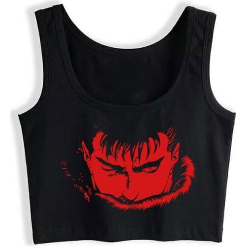 Crop Top Sport Berserk Guts Vogue Harajuku Sleeveless Tops Women