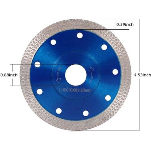 Turbo Diamond Saw Blade Disc Porcelain Tile Ceramic Granite Marble Cutting Blades For Angle Grinder Diamond Saw Blade 115mm