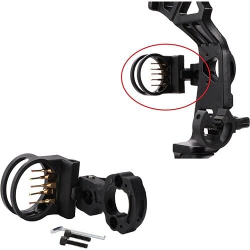 Bow Arrow Five-Pin Aiming Recurve Bow Straights Draw Bow Composite Sights Hunting Sight Kit Hunt Bow Accessories Outdoor Tools