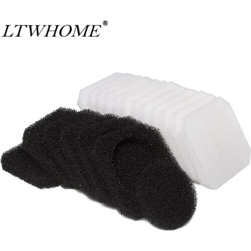 LTWHOME Coarse and Wool Fleece Filter Pads Set Fit for JBL CristalProfi e 400/700/900