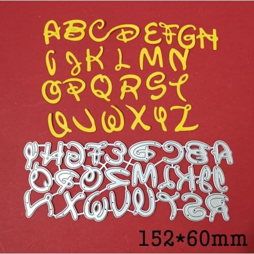 New Design Uppercase Alphabet Letters Metal Cutting Dies Stencil Scrapbooking DIY Album Stamp Paper Card Embossing Decor Craft