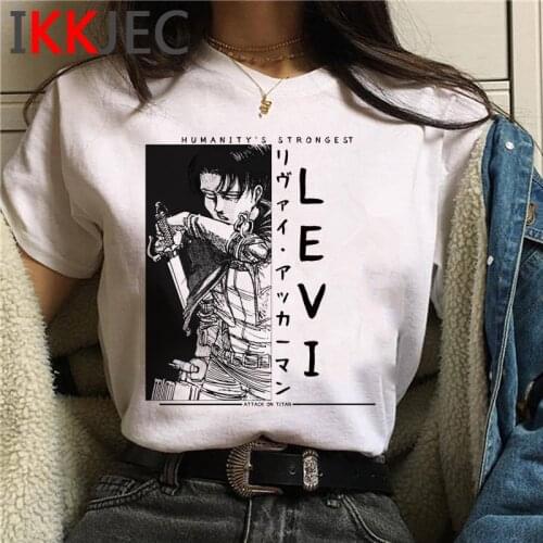 Attack on Titan Shingeki No Kyojin summer top men harajuku kawaii streetwear plus size t-shirt couple clothes kawaii