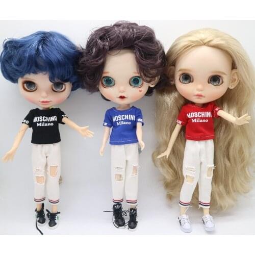 Blyth doll clothes (suitable for blyth,pullip ,licca doll) tops and pants ,NO.KJ552