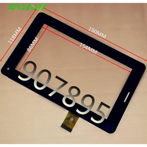 2pcS original New 7" megafon Login 2 Login2 MT3A tablet touch panel Digitizer Glass sensor TPC1219 Ver1.0 noting size and color