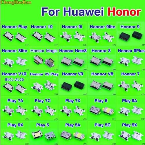 For Hauwei Honor 7 8 10 V10 V9 9i 8 9 Lite 6 plus magic note8 Play 5 6 6A 6X 5C 5A 5X 7A 7C 7X micro usb jack connector port