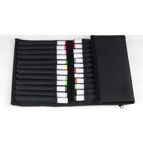 Folding marker pen bags for copic markers /marker pen case/can hold 24 pcs markers,freeshipping