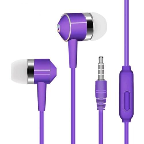 Sport Earphone Wired Super Bass 3.5mm Earphone Earbud With Built-in Microphone Hands Free For Iphone 12 11 XS Samsung S20 S10 S9