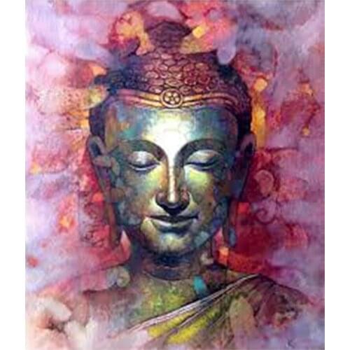 Buddha Statue Diamond Painting Portrait Full Round New DIY Sticking Drill Cross Embroidery Simple Home Decoration