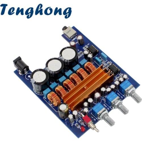 Tenghong 1PCS TPA3116 2.1 2 X 50W+100W Class D Amplifier Board Good quality and cheaper prices Beyond TPA3123 LM1875