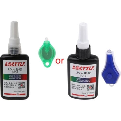 UV Light 50ml UV Glue UV Curing Adhesive Transparent Crystal Glue Glass Adhesive