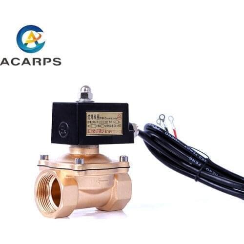 2 Way 1inch Lpg Gas Solenoid Valve 12v Brass Explosion Proof N/C