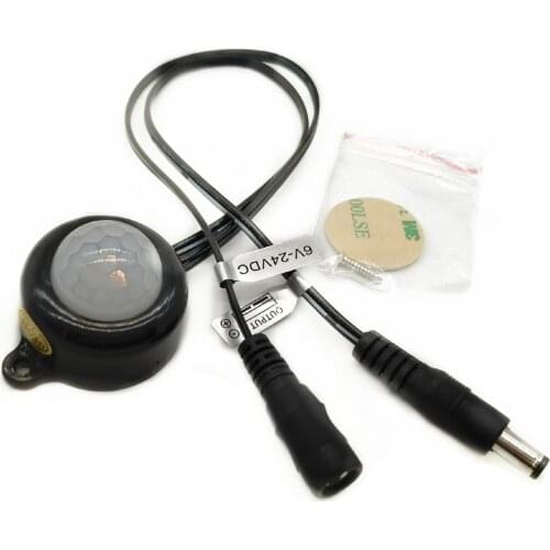 2023 DC5-24V 5A Mini Adjustable Auto PIR Infrared Motion Sensor Detector LED Light Strip Switch 5.5 DC plug