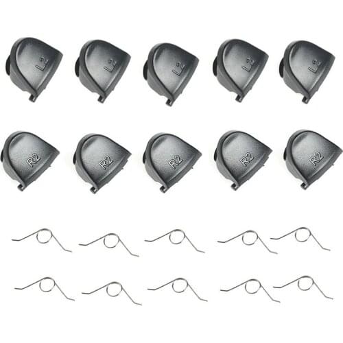 Hot Sale 5 Pairs L2 R2 Trigger Replacement Parts Buttons PlayStation 4 PS4 Controller For Sony Play Station