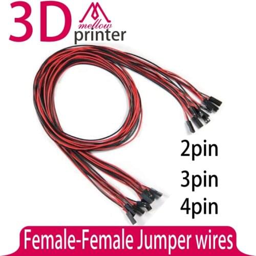 70cm 10pcs 2pin / 10pcs 3pin /10pcs 4pin Female-Female Jumper wires/Cables used for 3D printer