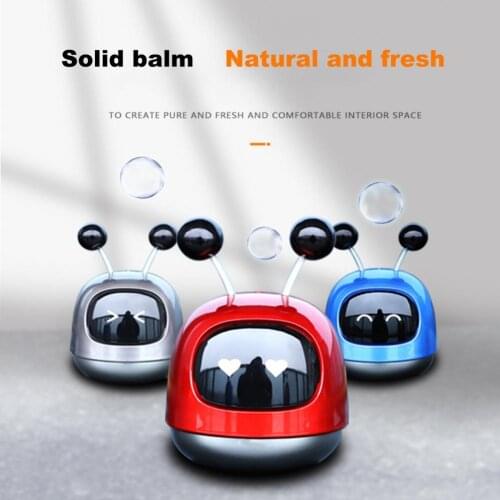 Natural Smell Car Perfume Simple Style Shaking Head Design Lovely Car Robot Aromatherapy Diffuser Heat-resistant for Truck