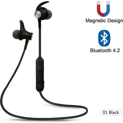 ZHY-13 Wireless Headphones Bluetooth-compatible Headset Sports Neckband Stereo Magnetic Earphone Auriculars With Mic For Phone