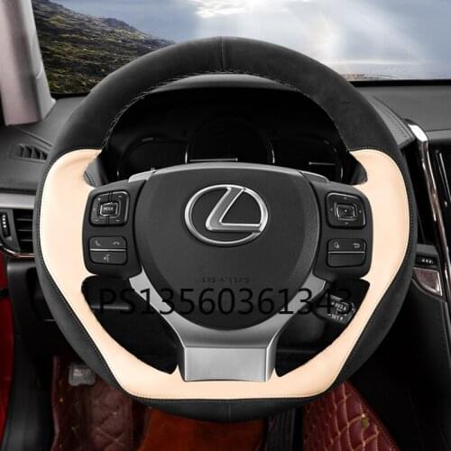 Suitable for Lexus ES NX RX CT LS GS IS300 LS350 Hand-sewn leather steering wheel cover