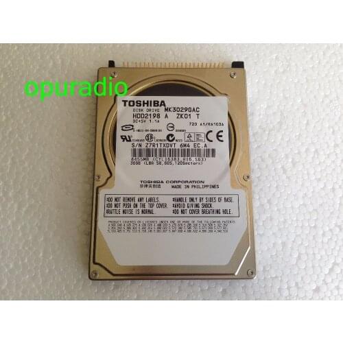 DISK DRIVE MK3029GAC hard disk 30GB HDD2198 DC+5V 1.1A 8455MB for chrysler HDD Disk alpine car navigaiton audio radio systems