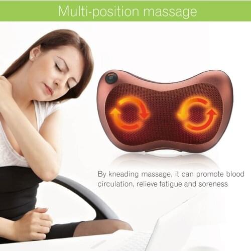 Elektrische Massage Kussen Therapie Massager Vibrerende Kneden Schouder Hals Infrarood Verwarming Ontspanning Body Therapie