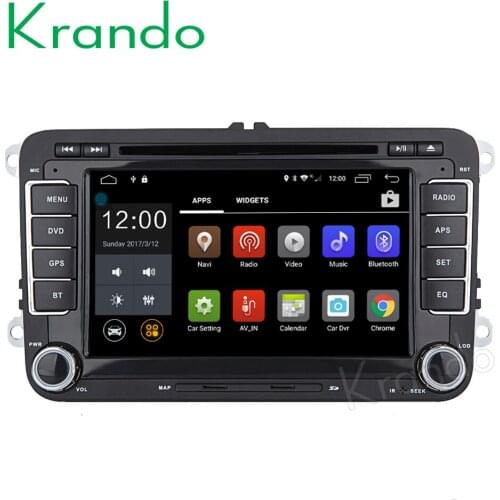 Krando 7" Android 8.0 car navigation multimedia system for vw Magatan For Passat B6 for Touran audio radio gps dvd player